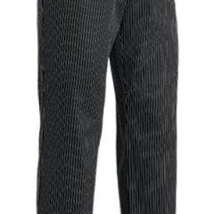 Kuchařské kalhoty EGOchef SIR – jemné bílé pásy, 100% bavlna 4XL