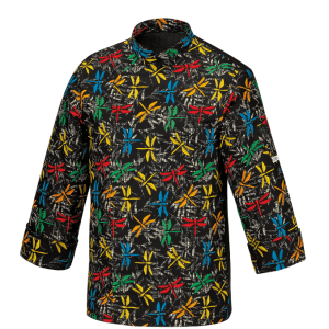 Kuchařský rondon EGOchef Vážky 100% bavlna – dlouhý rukáv M