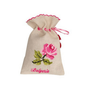 Sušené lístky růží ve vyšívaném plátěném sáčku Lema 10 g