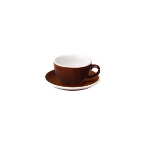 Loveramics Egg – Cappuccino 200 ml Cup and Saucer – Brown