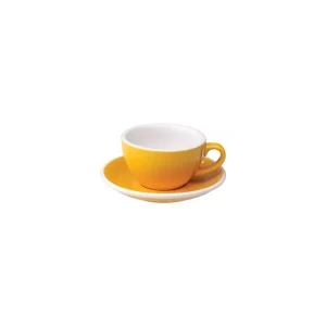 Loveramics Egg – Cappuccino 200 ml Cup and Saucer – Yellow