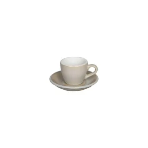 Loveramics Egg – Espresso 80 ml Cup and Saucer – Ivory