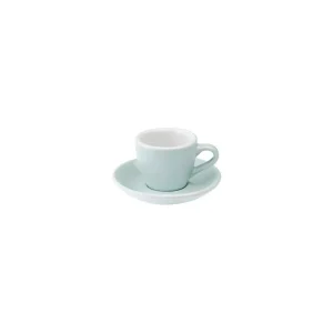 Loveramics Egg – Espresso 80 ml Cup and Saucer – River Blue