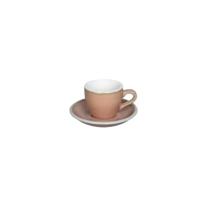 Loveramics Egg – Espresso 80 ml Cup and Saucer – Rose