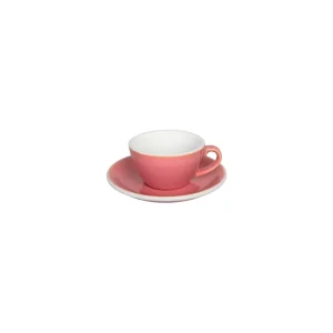 Loveramics Egg – Flat White 150 ml Cup and Saucer – Berry