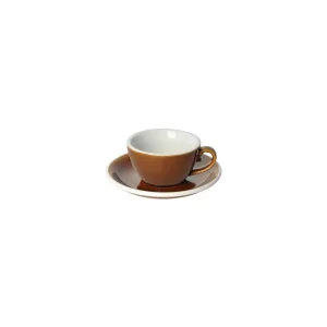 Loveramics Egg – Flat White 150 ml Cup and Saucer – Caramel