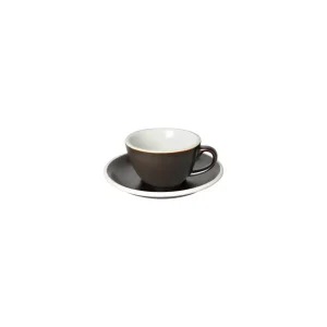 Loveramics Egg – Flat White 150 ml Cup and Saucer – Gunpowder