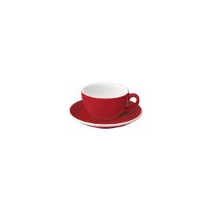 Loveramics Egg – Flat White 150 ml Cup and Saucer – Red