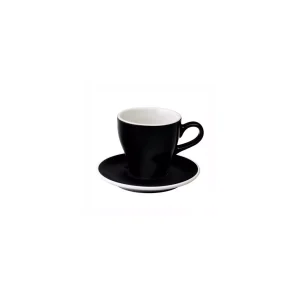 Loveramics Tulip – Cup and saucer – Cafe Latte 280 ml – Black