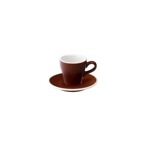 Loveramics Tulip – Cup and saucer – Espresso 80 ml – Brown