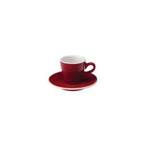 Loveramics Tulip – Cup and saucer – Espresso 80 ml – Red