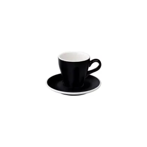 Loveramics Tulip – Cup and sauecr – Cappuccino 180 ml – Black