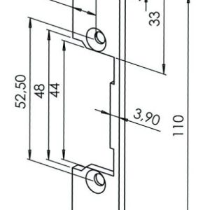 LRF110 – lišta krátká k zámkům FAB Profi
