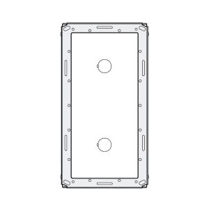 MA72 – zápustná montážní krabička 2 moduly