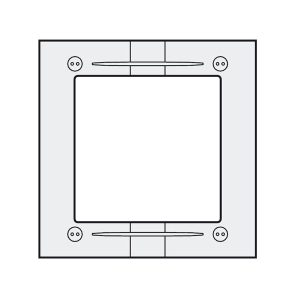 MAS61 – hliníkový montážní rámeček 1 modul