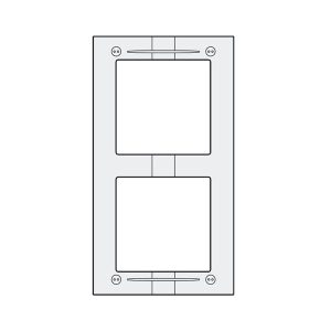 MAS62 – hliníkový montážní rámeček 2 moduly