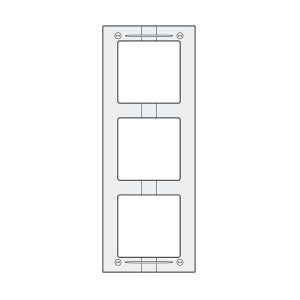MAS63 – hliníkový montážní rámeček 3 moduly
