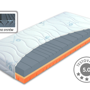 Středně tvrdá ortopedická matrace ERGOSTRETCH, 18cm, 130 kg