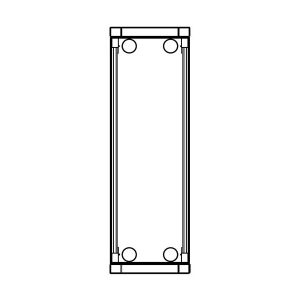 MD74 – zápustná inst. krabička, 4 moduly, MODY