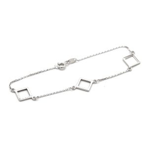 Zlatý náramek MERNA white