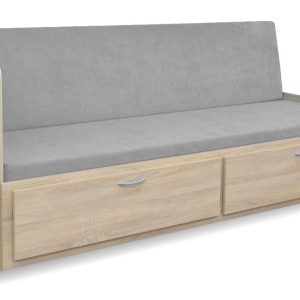 Rozkládací postel MINDES 90 pravá – levá, dub sonoma