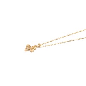 Zlatý řetízek – MOTÝLEK se zirkony