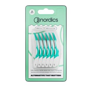 Mezizubní kartáčky s cestovním pouzdrem 30ks Nordics