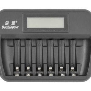 OXE Nabíječka baterií AA / AAA na 6 ks, s displejem a 8 ks nabíjecích baterií Varta 56706 R6 2100mAh NIMH basic