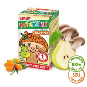 Hlíváček sirup s hlívou a rakytníkem  – hruška TEREZIA 100 ml