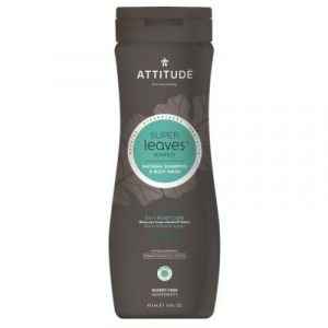 Přírodní pánský šampon proti lupům a tělové mýdlo (2v1) Super leaves Attitude 473ml