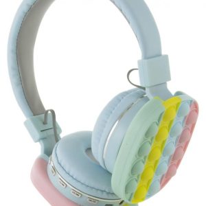 Oxe Bluetooth bezdrátová dětská sluchátka Pop It, tyrkysová