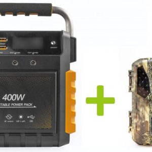 Elektrocentrála OXE Powerstation S400 (400W/386Wh) a fotopast OXE Gepard II + brašna na kabely!