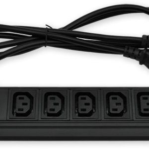 PD.8C13.C14 – 19″ nap. panel, 1U, 8 x C13, přívod C14