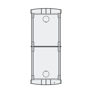 PL72 – zápustná inst. krabička 2 mod., Profilo