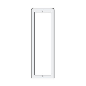 PL83 – stříška proti dešti 3 moduly, Profilo