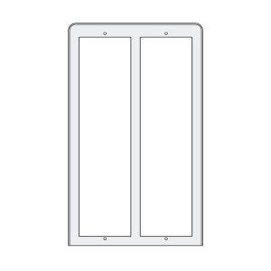 PL86 – stříška proti dešti 3x2moduly, Profilo