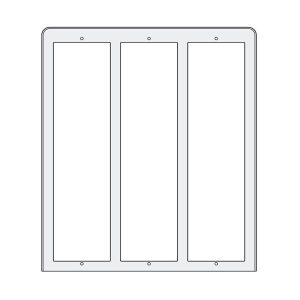 PL89 – stříška proti dešti 3×3 moduly, Profilo