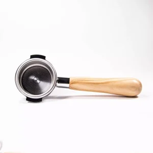 Portafilter naked 58 mm s dřevěnou rukojetí oliva