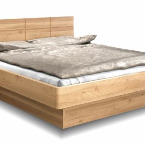 Moderní dřevěná buková postel s úložným prostorem FENIX 1, rošty v ceně