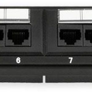 PP-110 12P/C5E – 10″ patch panel 1U, 12 portů C5E