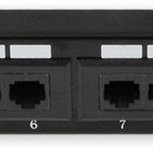 PP-111 12P/C6 – 10″ patch panel 1U, 12 portů C6