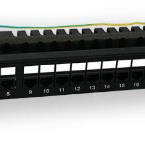 PP-156 24P/C6 – 19″ patch panel 1U, 24 portů C6