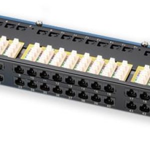 PP-158 48P/C6 – 19″ patch panel 1U, 48 portů C6