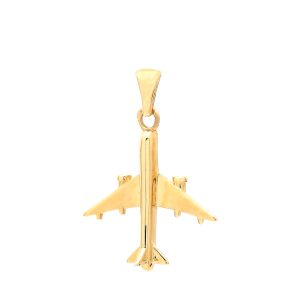 Přívěsek LETADLO ze žlutého zlata