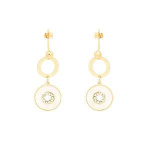 Zlaté dámské náušnice Achilea