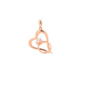 Přívěsek ZLATÉ SRDCE s prstenem