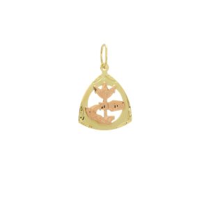 Přívěsek znamení vodnář z kombinovaného zlata