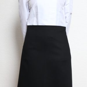 Kuchařská zástěra nízká Profikuchař 100% bavlna – černá