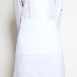 Kuchařská zástěra nízká Profikuchař 100% bavlna – bílá