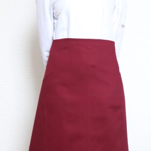 Kuchařská zástěra nízká Profikuchař 100% bavlna – bordó